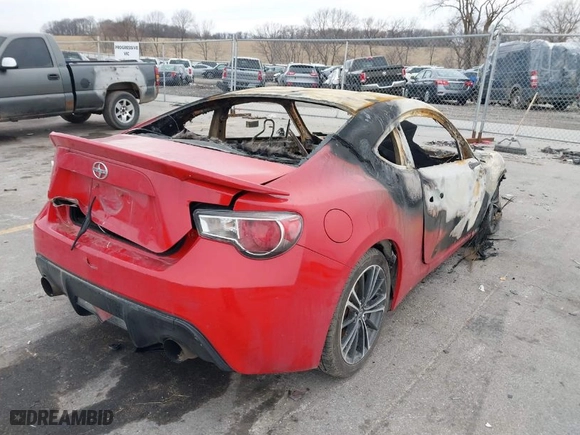2014 Scion FR-S with VIN JF1ZNAA11E9706747, listed as a IAAI auction lot 41076540 with 0 miles. Bid and sale history available at carsss.com. Image 4.