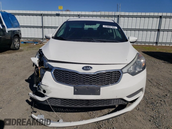 2016 Kia Forte LX with VIN KNAFK4A60G5614913, listed as a Copart auction lot 47882165 with 85,573 mi miles and Salvage Title. Bid and sale history available at carsss.com. Image 5.