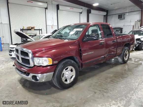 2003 Dodge Ram 2500 ST with VIN 3D7KA28D43G811802, listed as a Copart auction lot 41877235 with 141,723 mi miles and Salvage Title. Bid and sale history available at carsss.com. Image 1.