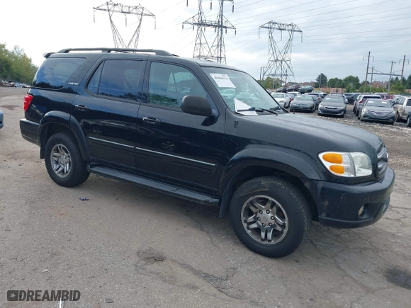 2003 Toyota Sequoia Limited with VIN 5TDBT48A83S167986, listed as a IAAI auction lot 40484514 with 196,305 mi miles. Bid and sale history available at carsss.com. Image 1.