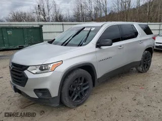 2021 Chevrolet Traverse LS with VIN 1GNEVFKW9MJ259024, listed as a Copart auction lot 86988534 with 116,679 mi miles and Salvage Title. Bid and sale history available at carsss.com. Image 1.
