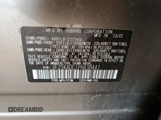 2023 Subaru Forester Premium с VIN JF2SKADC1PH438441, выставлен на аукционе Copart как лот 56171225 с пробегом 24 923 миль миль и Списание • Salvage title. История ставок и продаж доступна на DreamBid. Изображение 12.