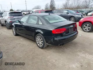 2012 Audi A4 2.0T Premium with VIN WAUAFAFL1CA115616, listed as a IAAI auction lot 41751186 with 186,357 mi miles. Bid and sale history available at carsss.com. Image 3.