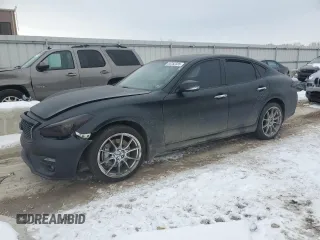 2017 Infiniti M37 with VIN JN1BY1AR1HM770588, listed as a Copart auction lot 44752335 with 0 mi miles and Salvage Title. Bid and sale history available at carsss.com. Image 1.