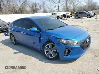 2018 Hyundai Ioniq Limited with VIN KMHC85LC8JU064365, listed as a Copart auction lot 48774785 with 166,085 mi miles and Salvage title. Bid and sale history available at DreamBid. Image 4.
