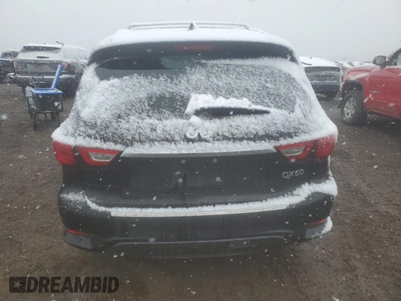 2018 Infiniti QX60 with VIN 5N1DL0MM4JC504794, listed as a Copart auction lot 53173535 with 112,282 mi miles and Salvage Title. Bid and sale history available at DreamBid. Image 6.