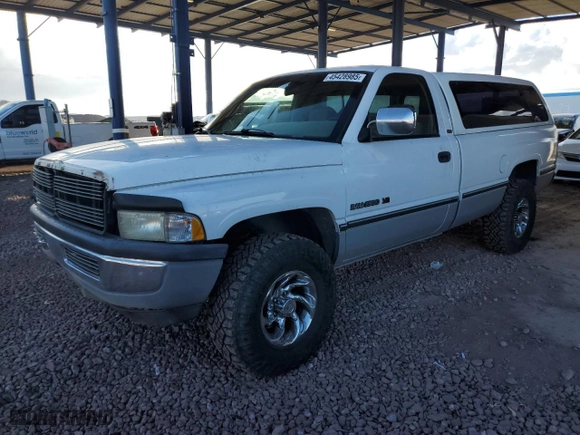 1996 Dodge Ram 1500 with VIN 1B7HF16Z1TJ145625, listed as a Copart auction lot 45428985 with 126,610 mi miles and Salvage Title. Bid and sale history available at carsss.com. Image 1.