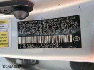 2013 Toyota Prius One with VIN JTDKN3DU3D5564064, listed as a Copart auction lot 49741795 with 195,455 mi miles and Clean Title. Bid and sale history available at carsss.com. Image 10.