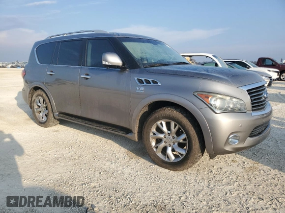 2013 Infiniti QX56 with VIN JN8AZ2NE8D9060432, listed as a Copart auction lot 76488784 with 107,518 mi miles and Non Repairable. Bid and sale history available at carsss.com. Image 4.