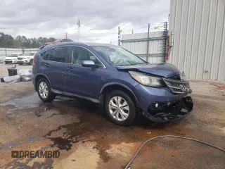 2013 Honda CR-V EX-L with VIN 2HKRM4H74DH646204, listed as a Copart auction lot 47602905 with 124,990 mi miles and Salvage Title. Bid and sale history available at carsss.com. Image 4.