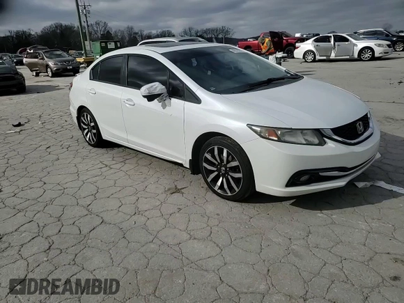 2015 Honda Civic EX-L with VIN 19XFB2F90FE003552, listed as a Copart auction lot 48020205 with 129,021 mi miles and Salvage Title. Bid and sale history available at DreamBid. Image 11.
