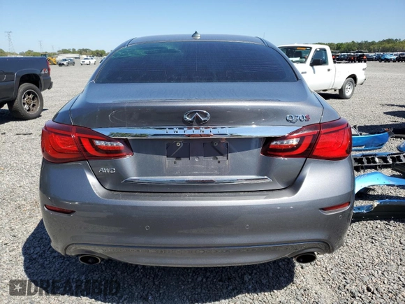 2015 Infiniti Q70 z VIN JN1BY1AR4FM562282, wystawiony jako Copart lot #48322155 z przebiegiem 98 645 mil mil oraz Szkoda całkowita • Salvage title. Historia ofert i sprzedaży dostępna na DreamBid. Obrazek 6.