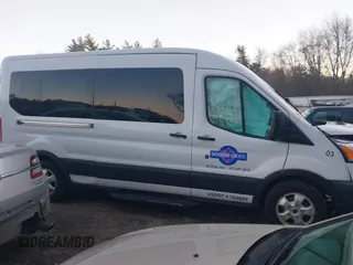 2019 Ford Transit Passenger XL with VIN 1FBAX2CM6KKA99672, listed as a IAAI auction lot 41003698 with 73,096 mi miles and . Bid and sale history available at carsss.com. Image 14.