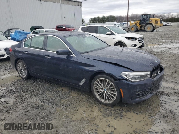 2017 BMW 5 Series 540i xDrive with VIN WBAJE7C34HWA03836, listed as a Copart auction lot 49574625 with Not provided miles and Salvage title. Bid and sale history available at DreamBid. Image 4.