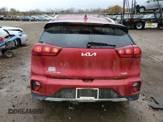 2022 Kia Niro LXS SE with VIN KNDCB3LCXN5543042, listed as a Copart auction lot 77614954 with 57,099 mi miles and Non Repairable. Bid and sale history available at carsss.com. Image 6.
