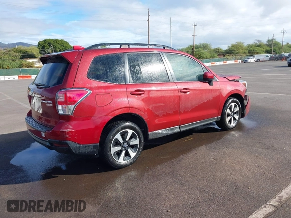 2017 Subaru Forester Premium with VIN JF2SJAEC6HG553514, listed as a IAAI auction lot 41365516 with 91,518 mi miles. Bid and sale history available at carsss.com. Image 4.