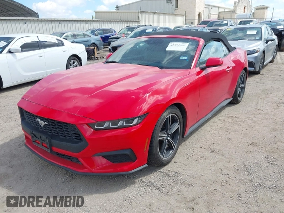 2024 Ford Mustang EcoBoost z VIN 1FAGP8UHXR5113078, wystawiony jako IAAI lot #42594668 z przebiegiem 41 285 mil mil oraz . Historia ofert i sprzedaży dostępna na DreamBid. Obrazek 2.