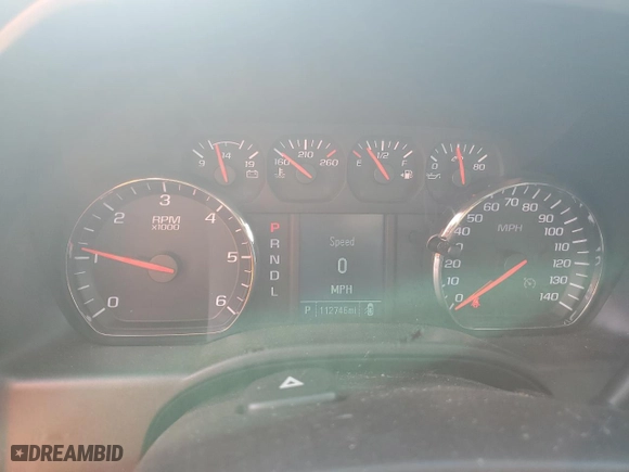 2018 Chevrolet Silverado 1500 Custom with VIN 3GCUKPEC2JG606680, listed as a Copart auction lot 53671475 with 112,746 mi miles and Salvage Title. Bid and sale history available at carsss.com. Image 9.