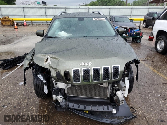 2019 Jeep Cherokee Latitude with VIN 1C4PJLCB9KD145947, listed as a Copart auction lot 59476315 with Not provided miles and Salvage title. Bid and sale history available at DreamBid. Image 5.