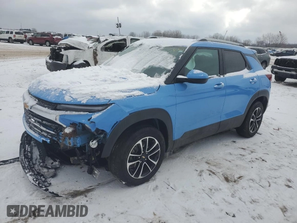 2024 Chevrolet TrailBlazer LT with VIN KL79MRSL9RB077343, listed as a Copart auction lot 43784025 with 20,632 mi miles and Non Repairable. Bid and sale history available at DreamBid. Image 1.