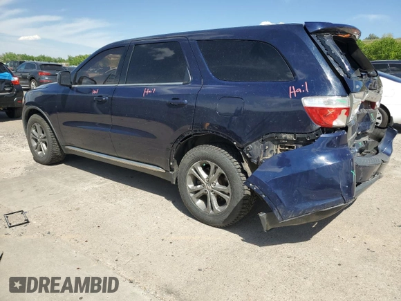2013 Dodge Durango SXT with VIN 1C4RDHAG3DC504620, listed as a Copart auction lot 58074315 with 232,702 mi miles and Salvage title. Bid and sale history available at DreamBid. Image 2.