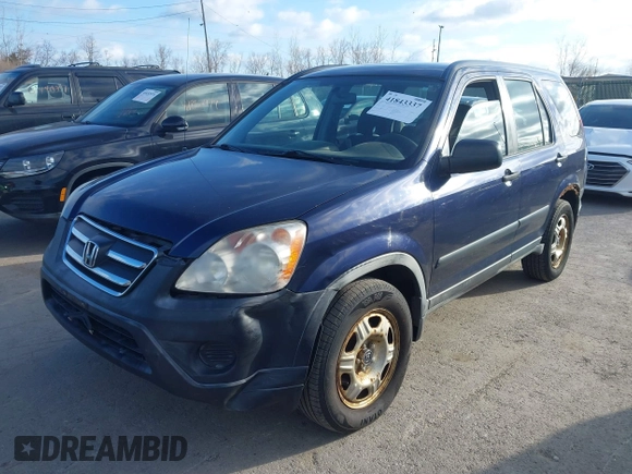 2006 Honda CR-V LX with VIN JHLRD785X6C013465, listed as a IAAI auction lot 41843337 with 237,622 mi miles and . Bid and sale history available at carsss.com. Image 17.