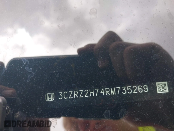2024 Honda HR-V EX-L с VIN 3CZRZ2H74RM735269, выставлен на аукционе IAAI как лот 42127978 с пробегом Не указан миль и . История ставок и продаж доступна на DreamBid. Изображение 9.