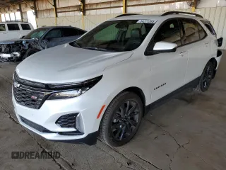 2024 Chevrolet Equinox RS z VIN 3GNAXMEG2RS109859, wystawiony jako Copart lot #54271265 z przebiegiem 3 572 mil mil oraz Szkoda całkowita • Salvage title. Historia ofert i sprzedaży dostępna na DreamBid. Obrazek 1.