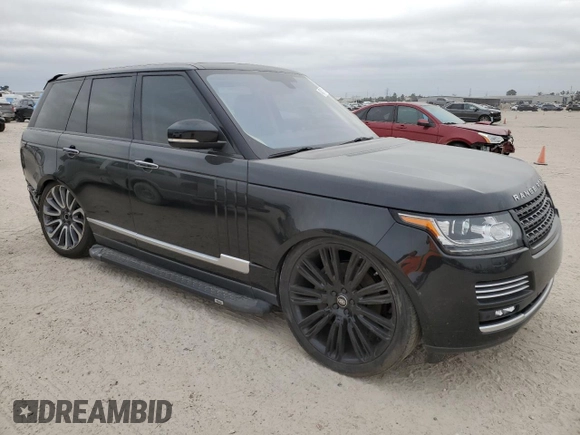 2016 Land Rover Range Rover Autobiography with VIN SALGV2EF2GA246344, listed as a Copart auction lot 43717625 with 70,423 mi miles and Salvage Title. Bid and sale history available at DreamBid. Image 4.