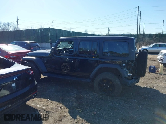 2023 Jeep Wrangler Sport S with VIN 1C4HJXDN6PW617814, listed as a IAAI auction lot 41810646 with 25,095 mi miles and . Bid and sale history available at DreamBid. Image 14.