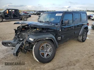 2018 Jeep Wrangler Unlimited Sport S with VIN 1C4HJXDN6JW278334, listed as a Copart auction lot 85453494 with Not provided miles and Salvage title. Bid and sale history available at DreamBid. Image 1.