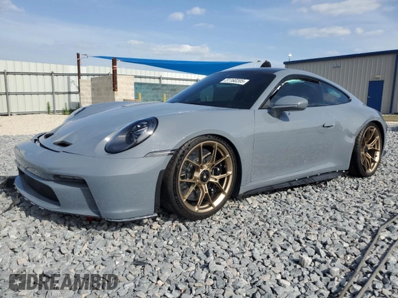 2024 Porsche 911 GT3 with VIN WP0AC2A90RS263286, listed as a Copart auction lot 51160205 with 5,735 mi miles and Salvage Title. Bid and sale history available at carsss.com. Image 1.