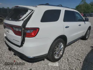 2014 Dodge Durango Citadel with VIN 1C4RDJEG0EC585921, listed as a Copart auction lot 58242625 with 192,904 mi miles and Salvage title. Bid and sale history available at DreamBid. Image 3.