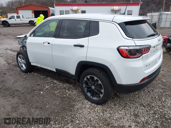 2023 Jeep Compass Sport with VIN 3C4NJDAN0PT516635, listed as a IAAI auction lot 41492162 with 19,315 mi miles and . Bid and sale history available at DreamBid. Image 3.