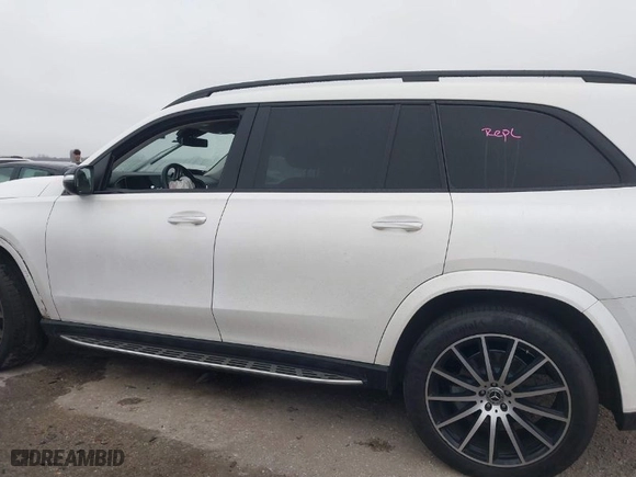 2023 Mercedes-Benz GLS with VIN 4JGFF5KE8PA947947, listed as a IAAI auction lot 41481038 with 22,318 mi miles. Bid and sale history available at carsss.com. Image 14.