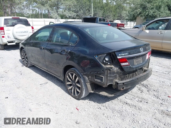 2015 Honda Civic EX-L with VIN 19XFB2F97FE027878, listed as a IAAI auction lot 42170801 with Not Provided miles and . Bid and sale history available at carsss.com. Image 3.