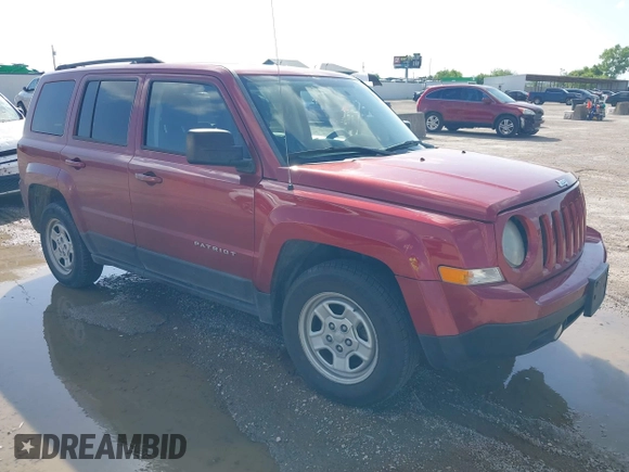 2014 Jeep Patriot Sport with VIN 1C4NJPBB5ED905733, listed as a IAAI auction lot 42757102 with 196,245 mi miles and . Bid and sale history available at DreamBid. Image 1.