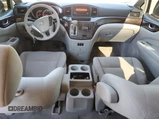 2014 Nissan Quest S with VIN JN8AE2KP1E9101597, listed as a Copart auction lot 46313225 with 104,410 mi miles and Salvage Title. Bid and sale history available at carsss.com. Image 8.