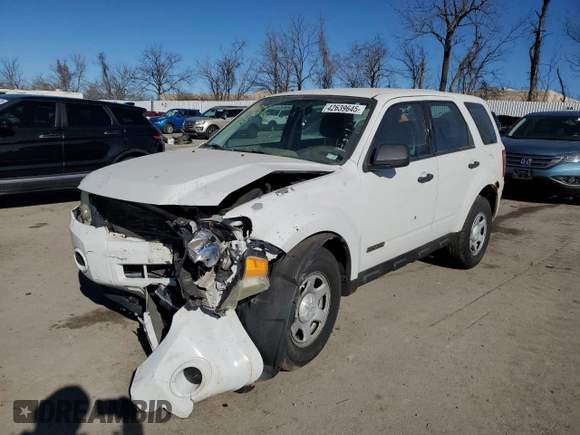 2008 Ford Escape XLS with VIN 1FMCU92Z98KE09756, listed as a Copart auction lot 42639645 with 156,859 mi miles and Salvage title. Bid and sale history available at DreamBid. Image 1.