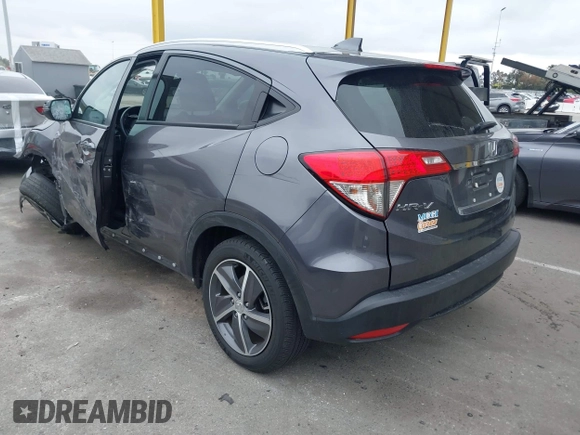2021 Honda HR-V EX-L with VIN 3CZRU5H7XMM726567, listed as a IAAI auction lot 41865948 with 43,017 mi miles. Bid and sale history available at carsss.com. Image 3.