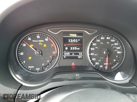 2020 Audi A3 with VIN WAUCUGFF4LA096961, listed as a Copart auction lot 51954825 with 30,389 mi miles and Salvage title. Bid and sale history available at DreamBid. Image 9.