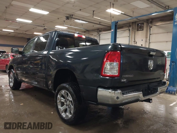 2019 Ram 1500 Big Horn/Lone Star with VIN 1C6RRFFGXKN817476, listed as a IAAI auction lot 41377652 with 76,184 mi miles. Bid and sale history available at carsss.com. Image 3.