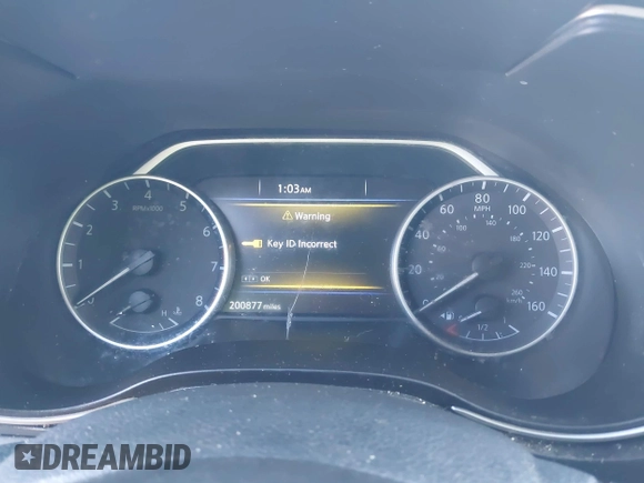 2018 Nissan Maxima SV with VIN 1N4AA6AP7JC375132, listed as a IAAI auction lot 41105988 with 200,877 mi miles and . Bid and sale history available at DreamBid. Image 7.
