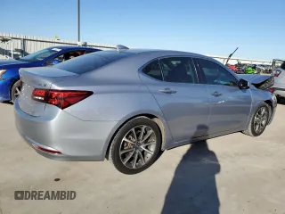2015 Acura TLX V6 with VIN 19UUB2F39FA021135, listed as a Copart auction lot 47417085 with 104,997 mi miles and Salvage Title. Bid and sale history available at carsss.com. Image 3.