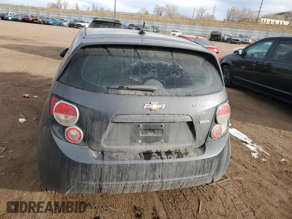 2013 Chevrolet Sonic LT with VIN 1G1JC6SBXD4121722, listed as a Copart auction lot 44824185 with 0 mi miles and Salvage Title. Bid and sale history available at carsss.com. Image 6.