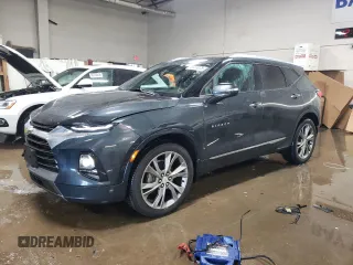 2019 Chevrolet Blazer Premier with VIN 3GNKBFRS7KS702927, listed as a Copart auction lot 45969075 with 34,494 mi miles and Salvage title. Bid and sale history available at DreamBid. Image 1.