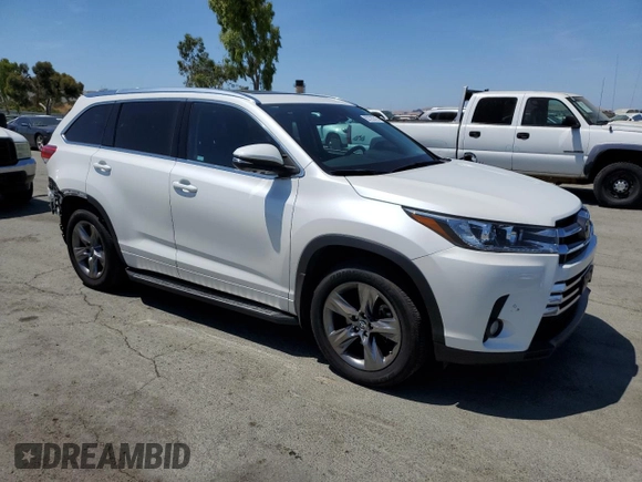 2018 Toyota Highlander Limited с VIN 5TDDZRFH5JS852061, выставлен на аукционе Copart как лот 62723315 с пробегом 52 496 миль миль и Списание • Salvage title. История ставок и продаж доступна на DreamBid. Изображение 4.