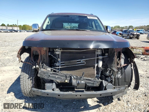 2017 Nissan Armada Platinum with VIN JN8AY2NF5H9303731, listed as a Copart auction lot 48478935 with 125,384 mi miles and Salvage Title. Bid and sale history available at carsss.com. Image 5.