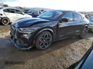 2022 Ford Mustang Mach-E GT with VIN 3FMTK4SE4NMA08125, listed as a Copart auction lot 44429265 with 21,821 mi miles and Salvage Title. Bid and sale history available at DreamBid. Image 1.