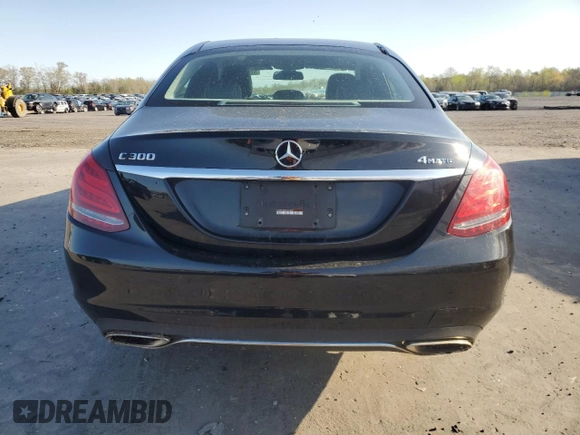 2015 Mercedes-Benz C-Class C 300 Luxury with VIN 55SWF4KB3FU048681, listed as a Copart auction lot 52178075 with 91,107 mi miles and Salvage Title. Bid and sale history available at carsss.com. Image 6.